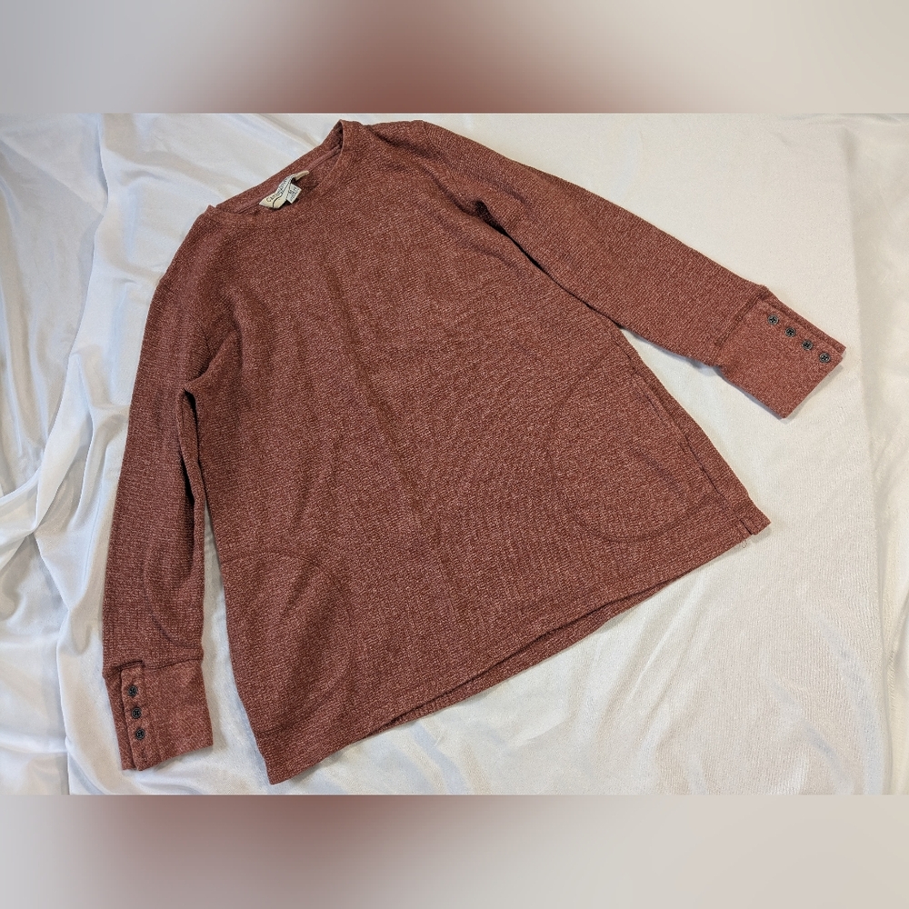 Men's Medium CanyonGuide Outfitters Long Sleeve Shirt - Burnt Orange Color
